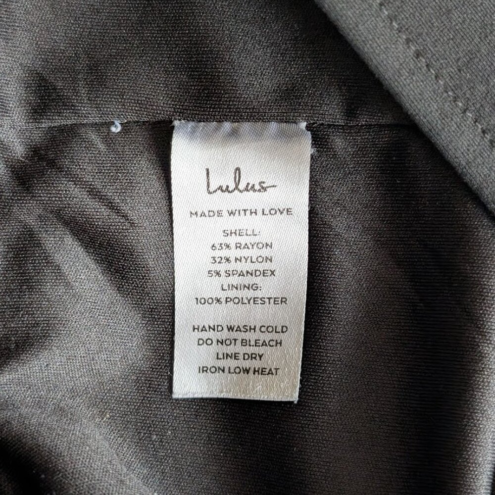 Lulus Glam Black Off-the-Shoulder Bodycon Dress Size Large - Picture 11 of 11
